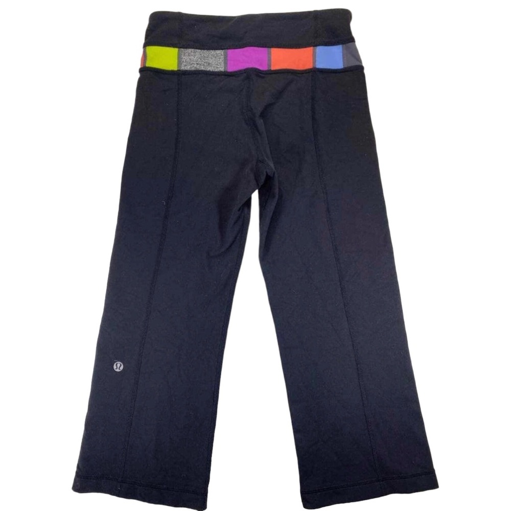 Lululemon Groove cropped flare color block athletic pants 6 - Picture 3 of 4